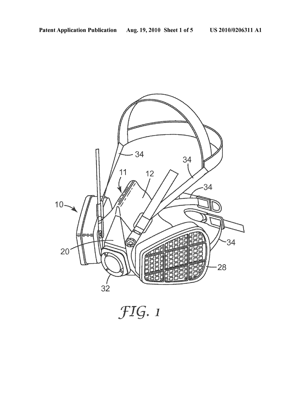 RESPIRATOR FACEPIECE WITH THERMOSET ELASTOMERIC FACE SEAL - diagram, schematic, and image 02