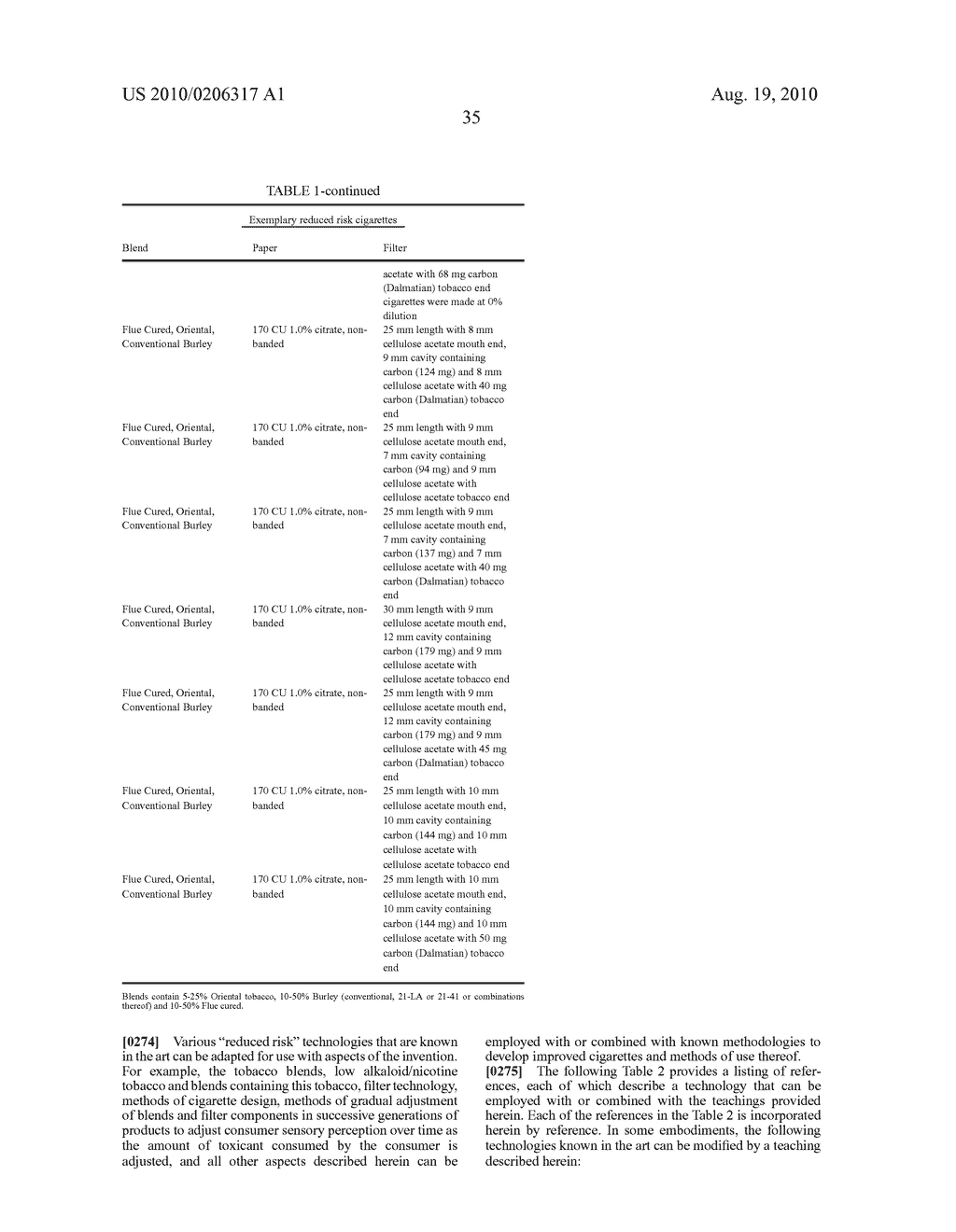 REDUCED RISK TOBACCO PRODUCTS AND USE THEREOF - diagram, schematic, and image 51