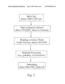 HIGH-TEMPERATURE, SPIN-ON, BONDING COMPOSITIONS FOR TEMPORARY WAFER BONDING USING SLIDING APPROACH diagram and image