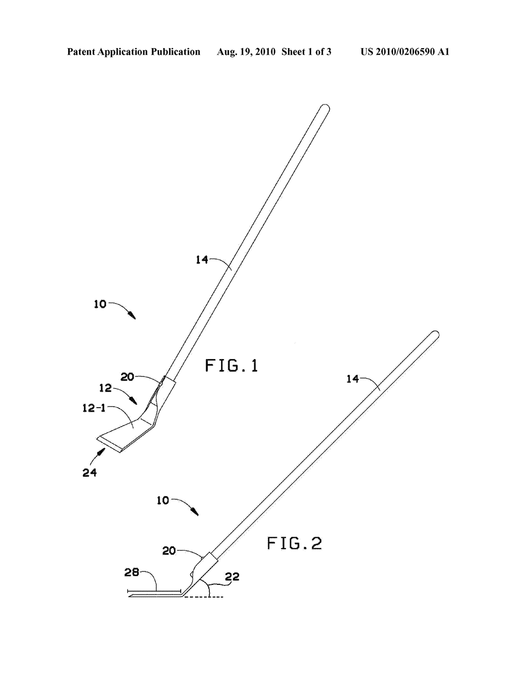 LONG HANDLED GARDENING TOOL - diagram, schematic, and image 02