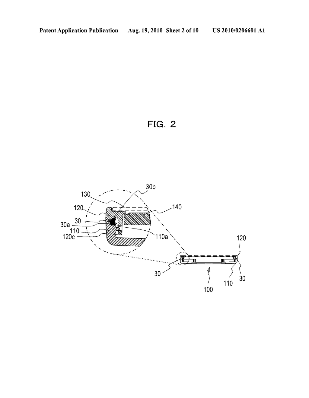 WATERPROOF ENCLOSURE AND ELECTRONIC APPARATUS - diagram, schematic, and image 03