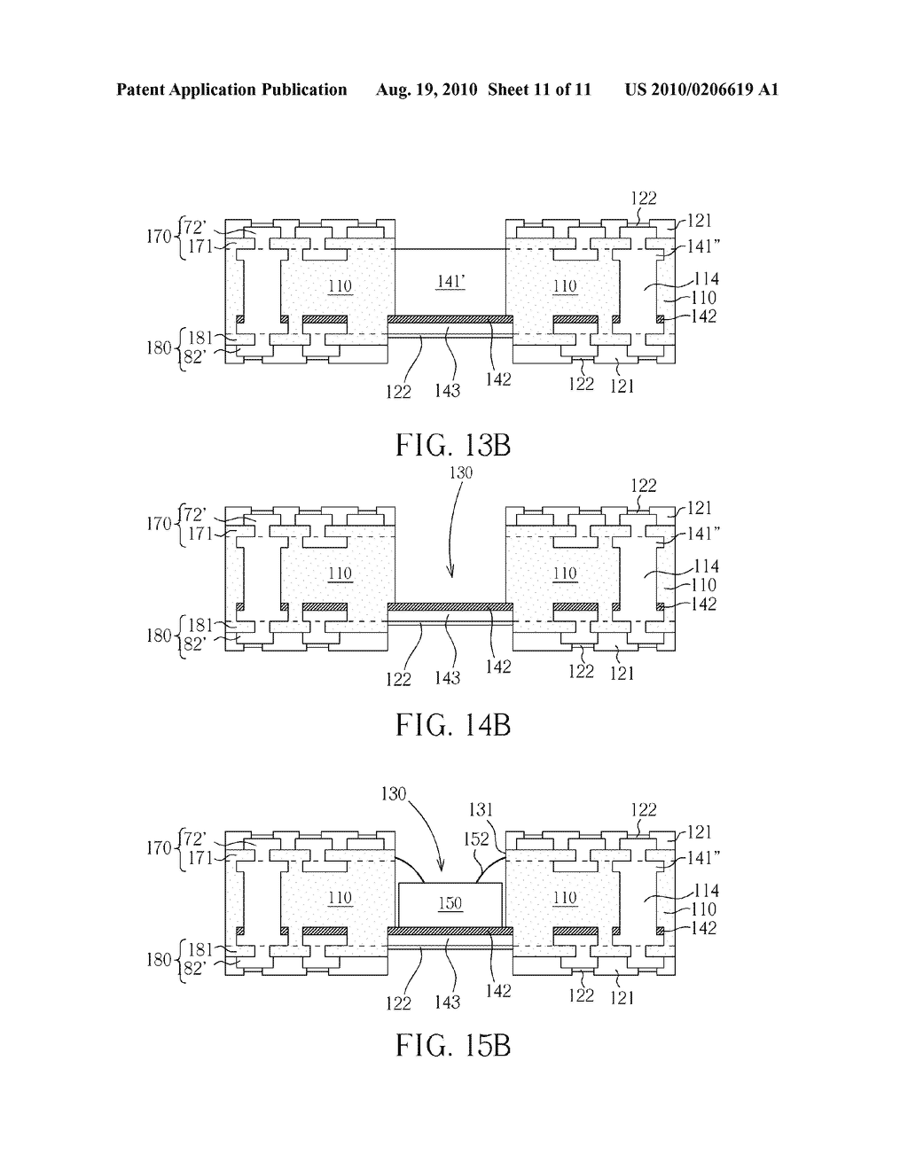 PACKAGE SUBSTRATE STRUCUTRE WITH CAVITY AND METHOD FOR MAKING THE SAME - diagram, schematic, and image 12