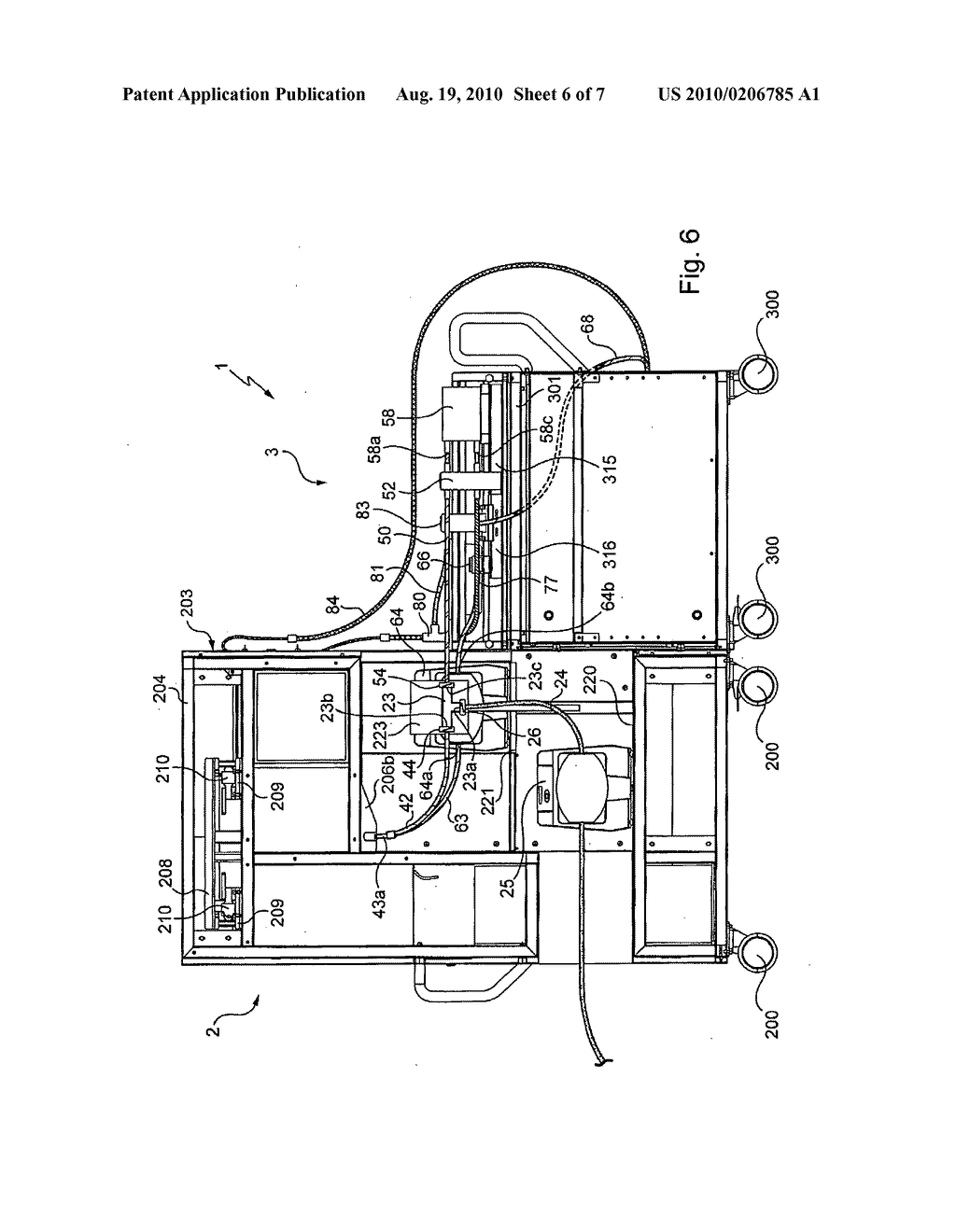 Cart and installation for treating biological liquid - diagram, schematic, and image 07