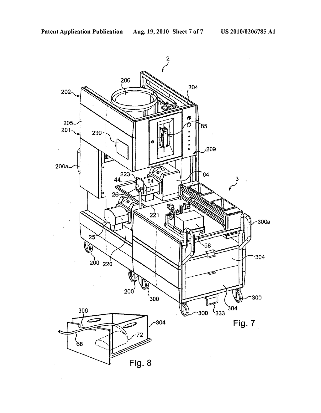 Cart and installation for treating biological liquid - diagram, schematic, and image 08