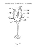 Wine glass holster and method of manufacture thereof diagram and image