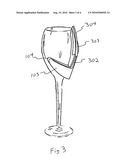 Wine glass holster and method of manufacture thereof diagram and image