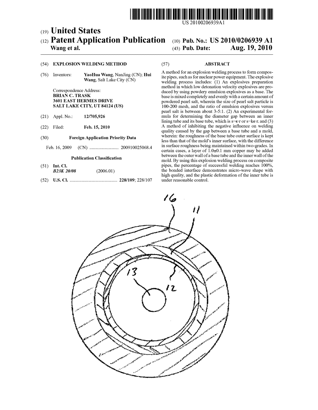 EXPLOSION WELDING METHOD - diagram, schematic, and image 01