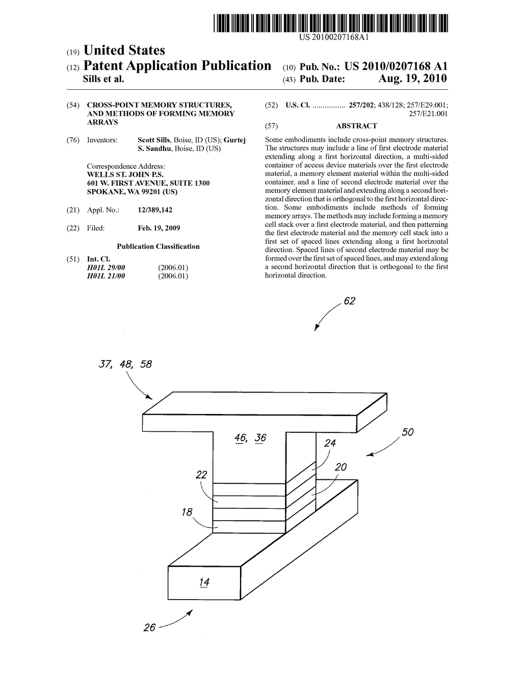 Cross-Point Memory Structures, And Methods Of Forming Memory Arrays - diagram, schematic, and image 01