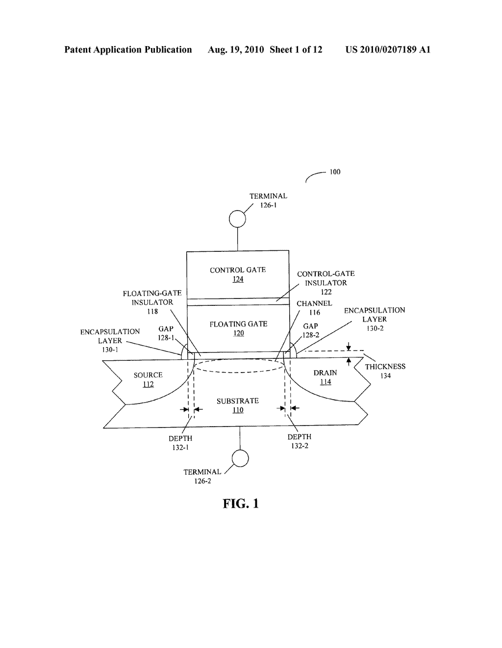 NON-VOLATILE MEMORY DEVICE WITH REDUCED WRITE-ERASE CYCLE TIME - diagram, schematic, and image 02