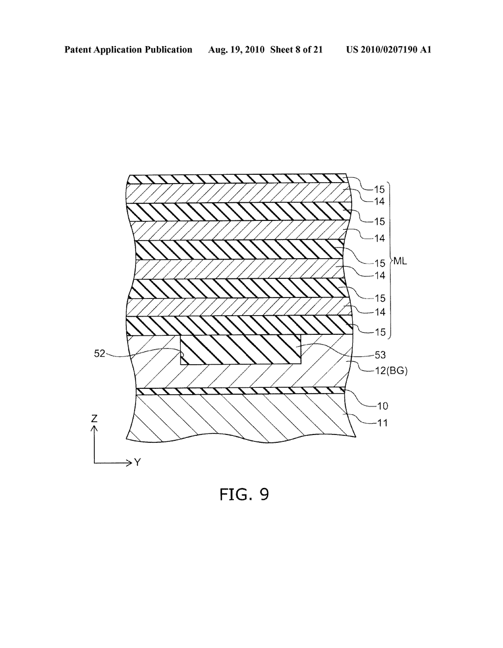 NONVOLATILE SEMICONDUCTOR MEMORY DEVICE AND METHOD FOR MANUFACTURING THE SAME - diagram, schematic, and image 09