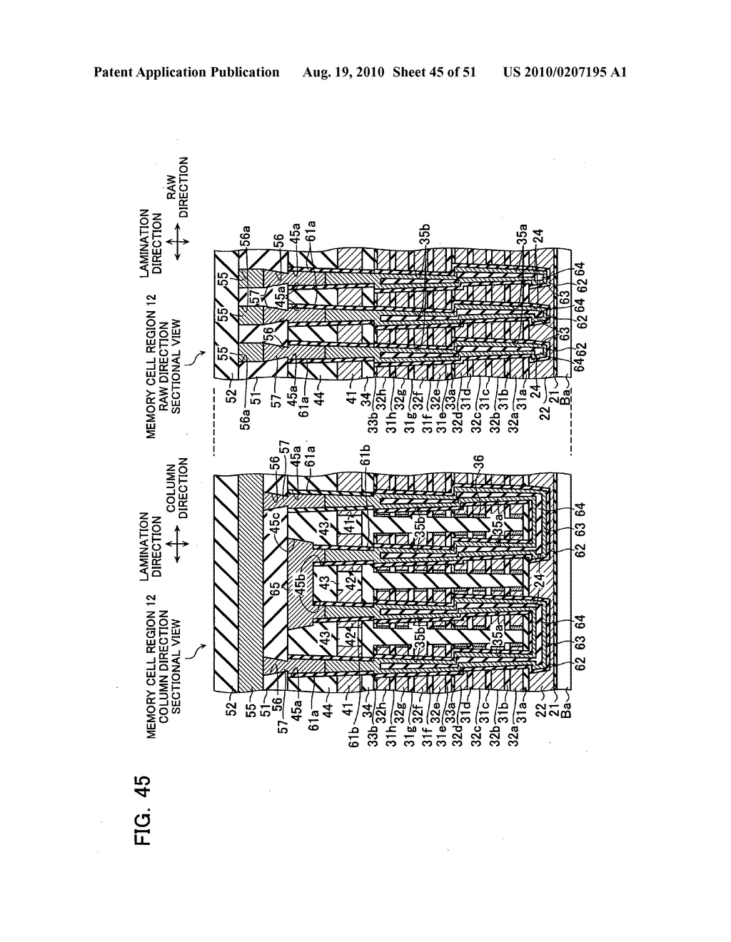 NON-VOLATILE SEMICONDUCTOR STORAGE DEVICE AND METHOD OF MANUFACTURING THE SAME - diagram, schematic, and image 46