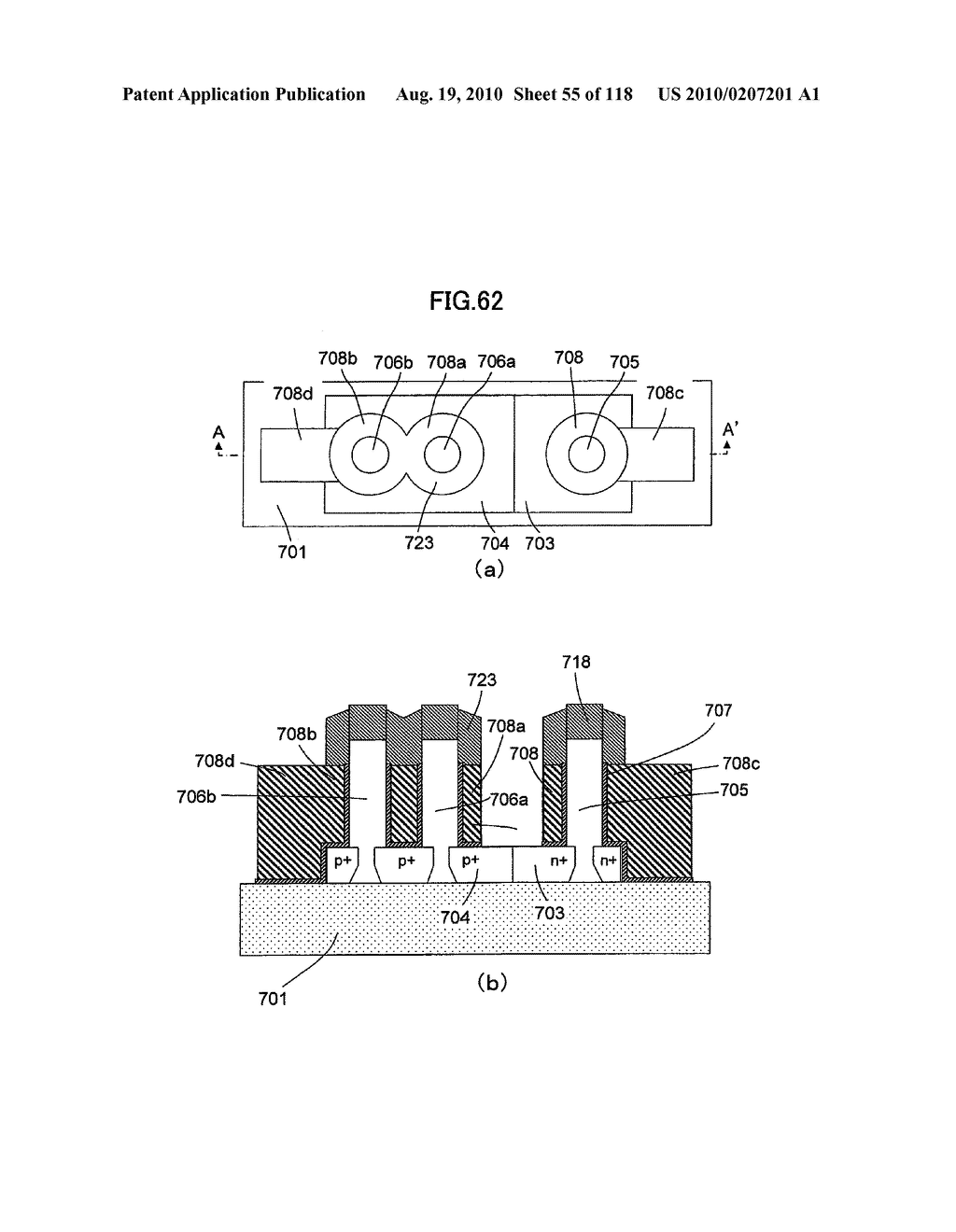 SEMICONDUCTOR DEVICE AND PRODUCTION METHOD THEREFOR - diagram, schematic, and image 56