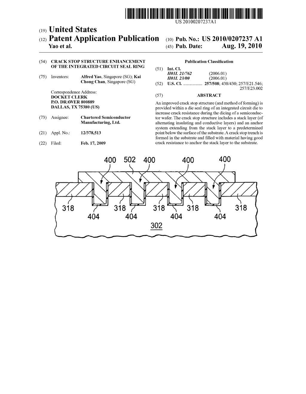 Crack stop structure enhancement of the integrated circuit seal ring - diagram, schematic, and image 01