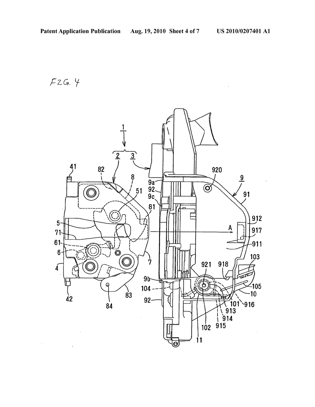 Vehicle door latch apparatus - diagram, schematic, and image 05