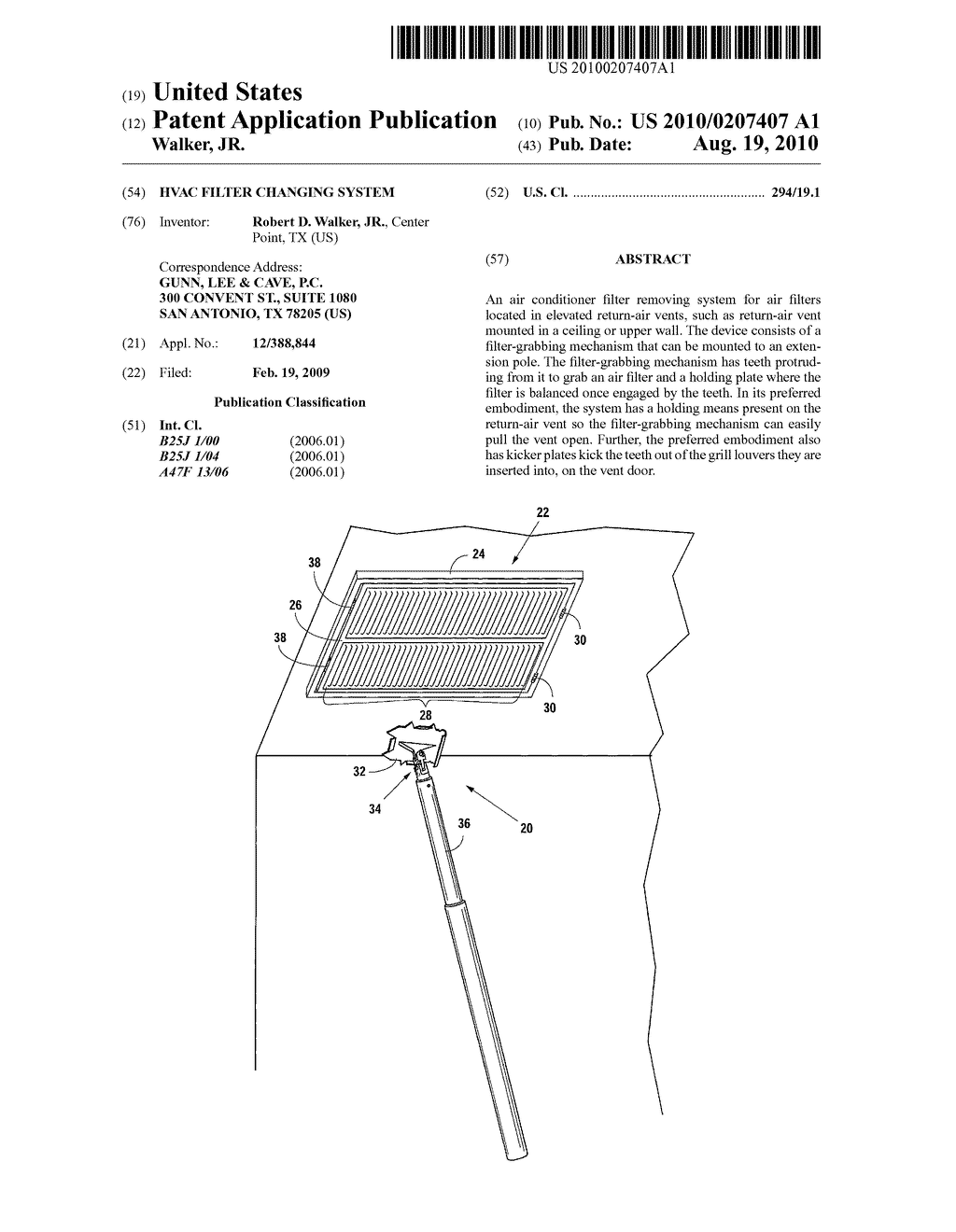 HVAC Filter Changing System - diagram, schematic, and image 01