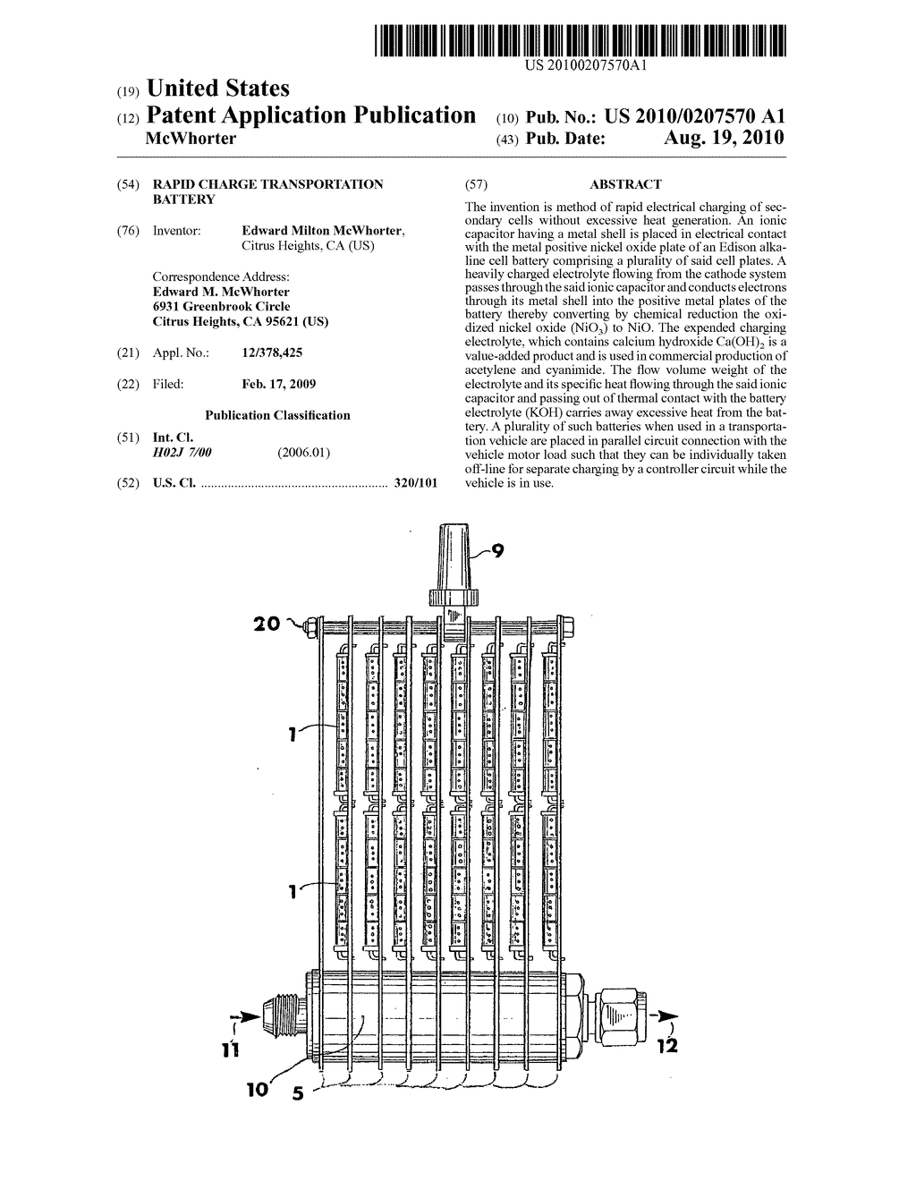 Rapid charge transportation battery - diagram, schematic, and image 01