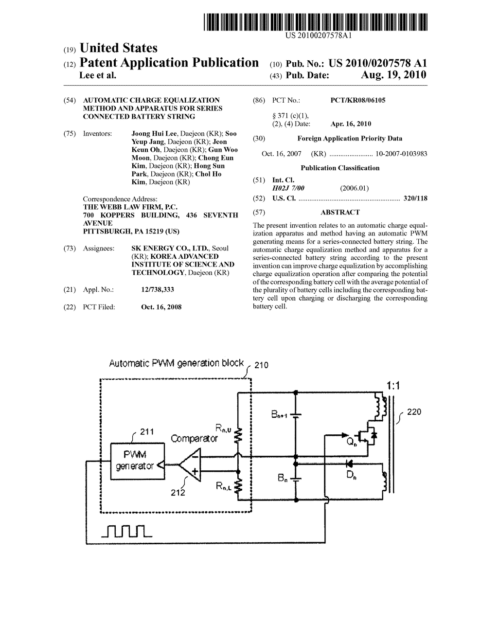 Automatic Charge Equalization Method and Apparatus for Series Connected Battery String - diagram, schematic, and image 01