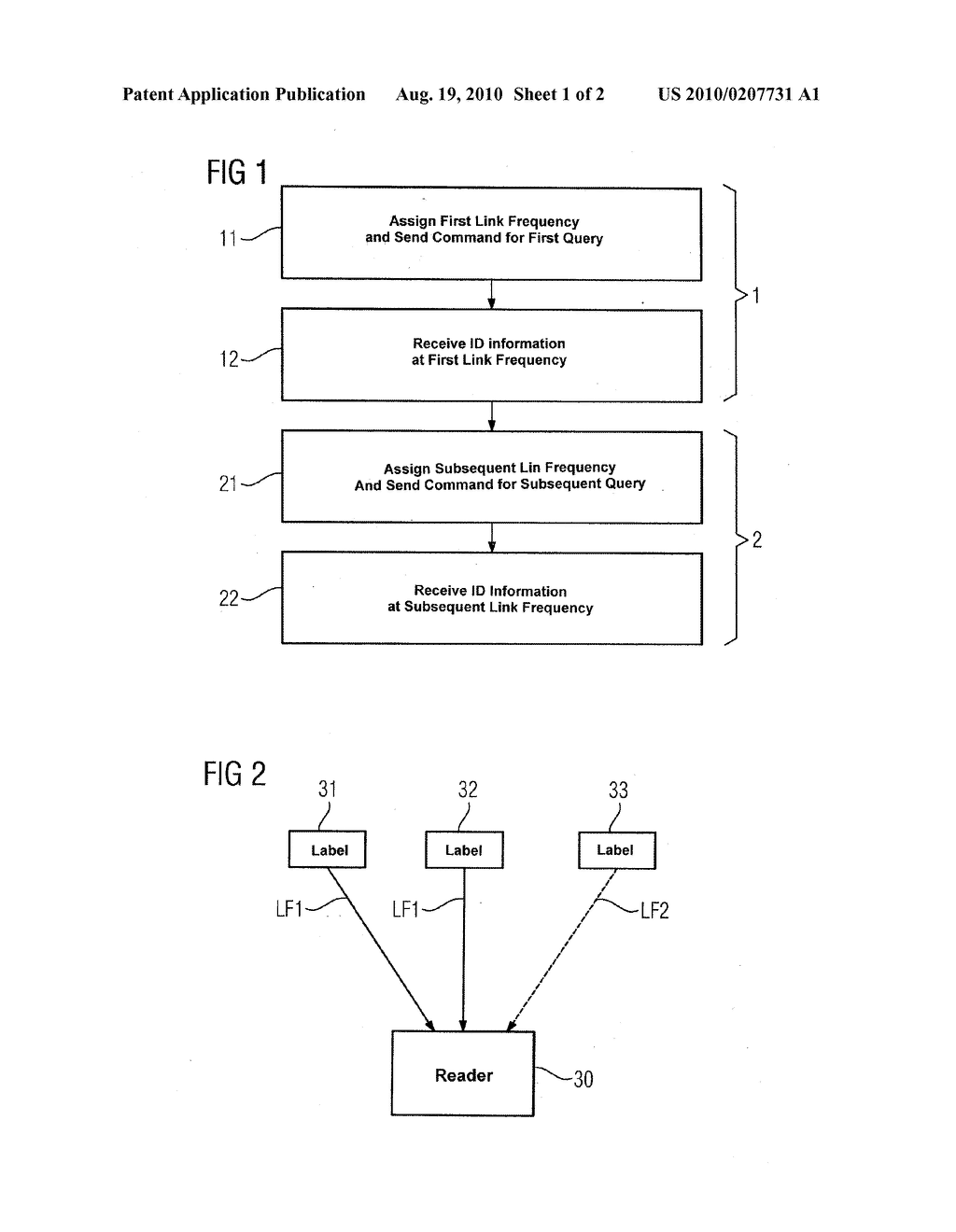 Method and Reader to Conduct a Label Query in a Radio Frequency Identification System - diagram, schematic, and image 02