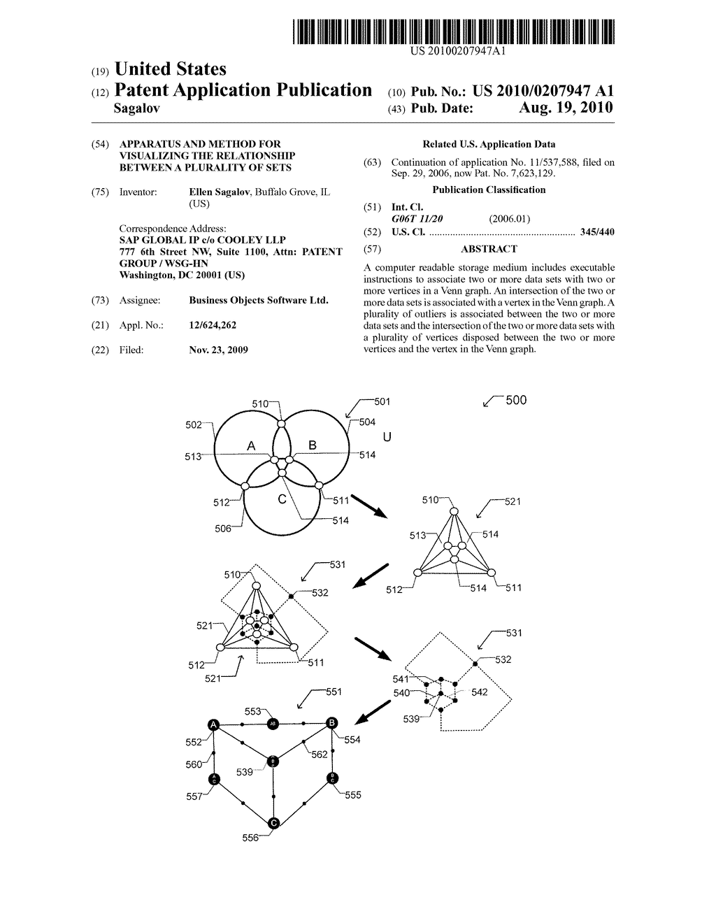 Apparatus and Method for Visualizing the Relationship Between a Plurality of Sets - diagram, schematic, and image 01