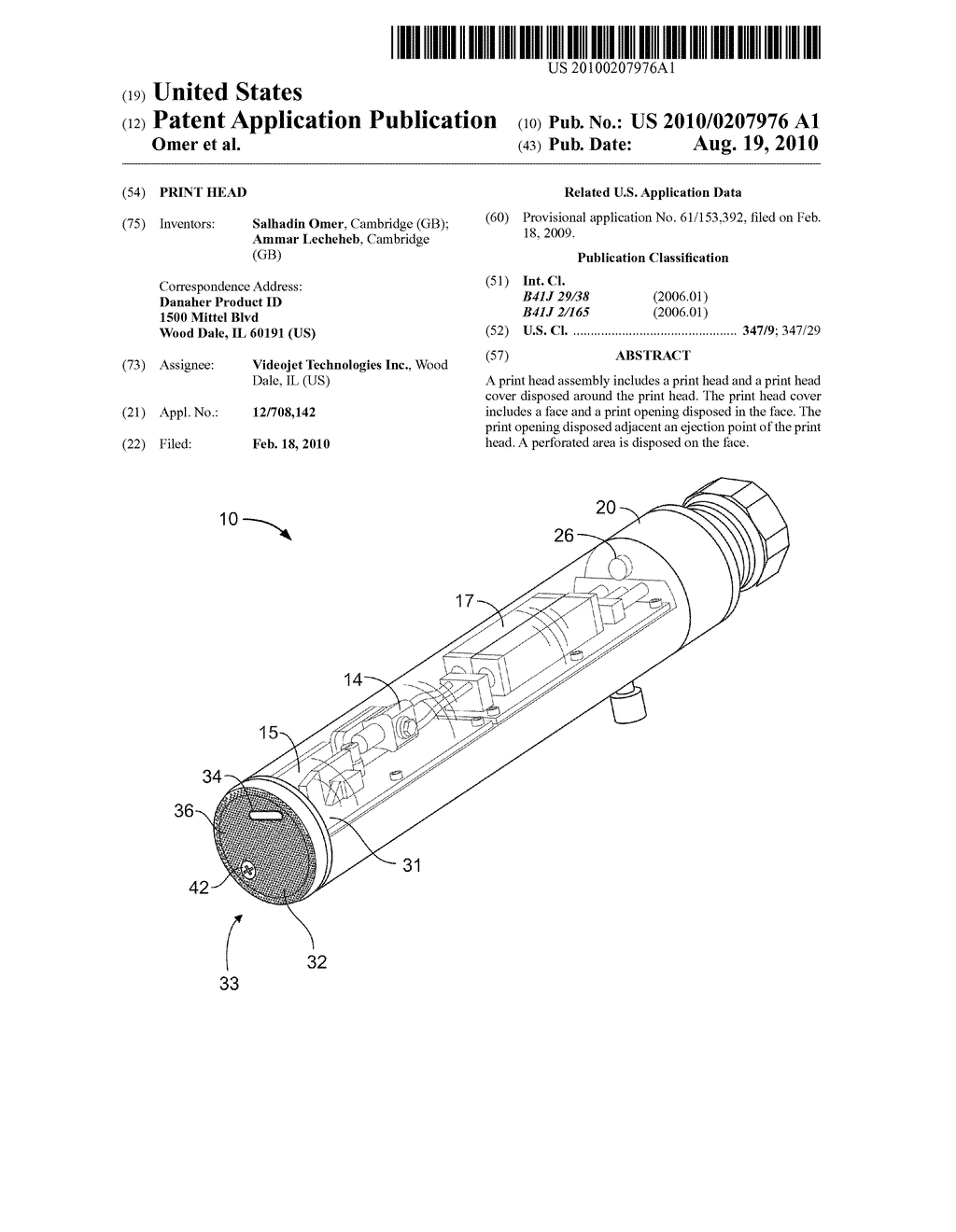 PRINT HEAD - diagram, schematic, and image 01