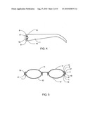 Hinge arrangement for spectacles diagram and image