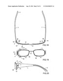 Hinge arrangement for spectacles diagram and image