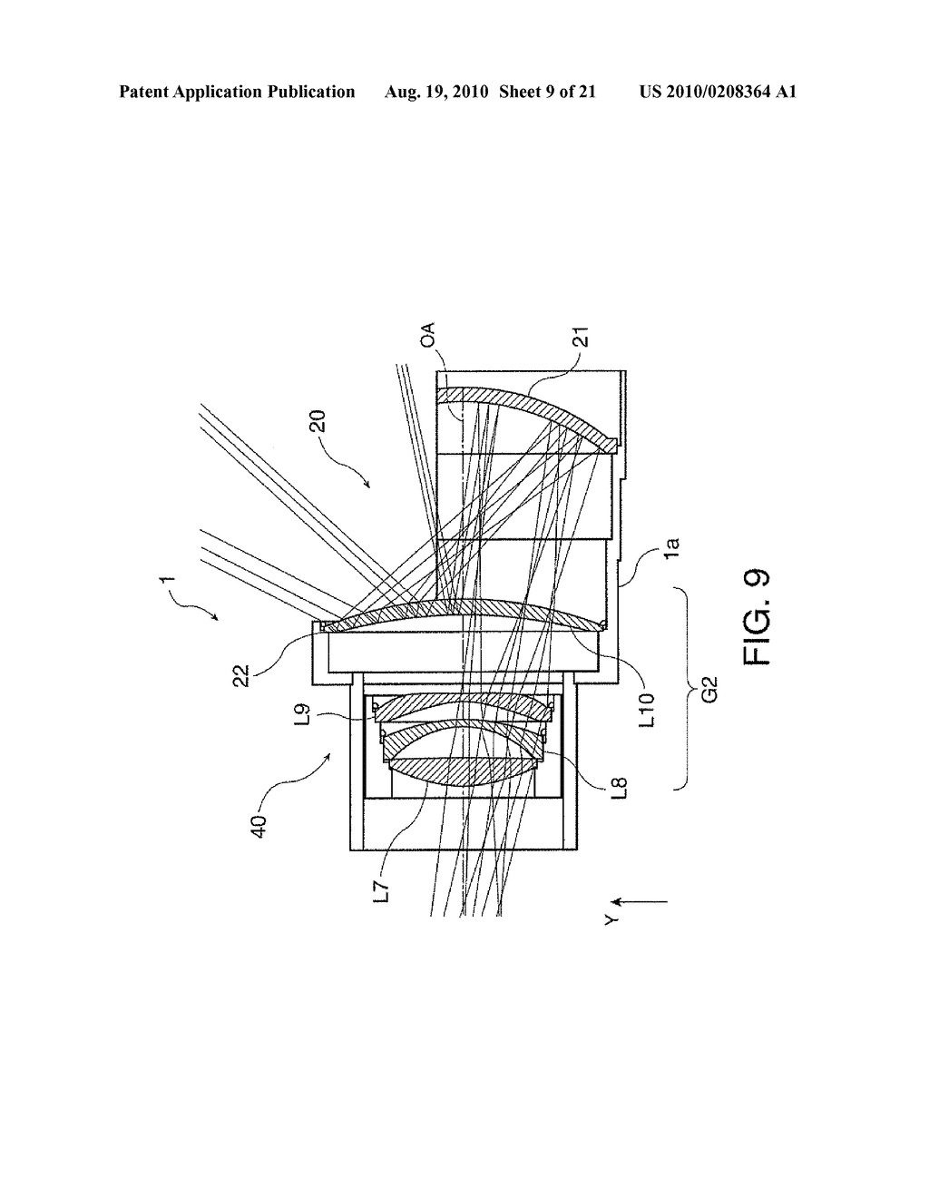 PROJECTION OPTICAL SYSTEM AND PROJECTION TYPE IMAGE DISPLAY DEVICE - diagram, schematic, and image 10