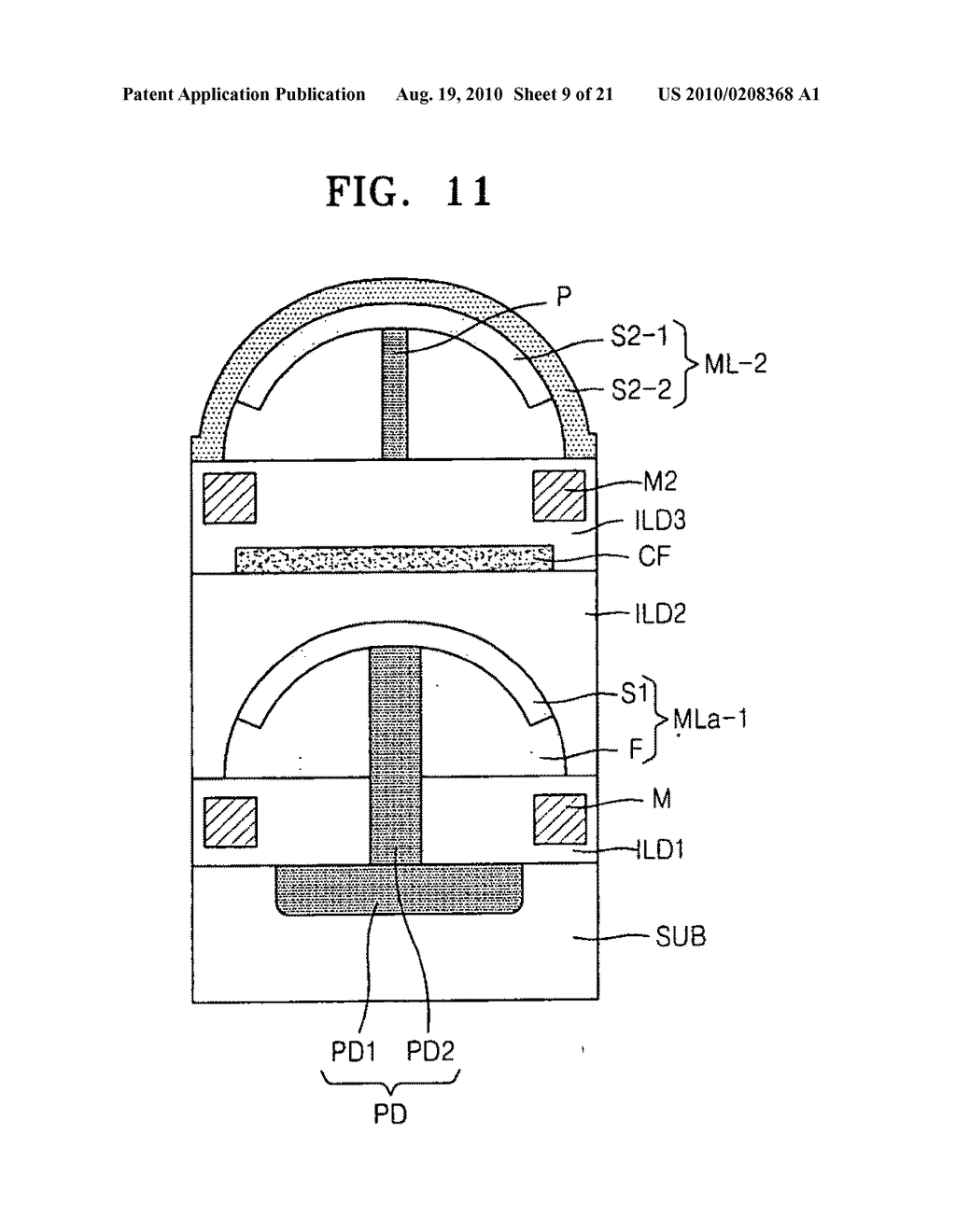 Microlens, an image sensor including a microlens, method of forming a microlens and method for manufacturing an image sensor - diagram, schematic, and image 10