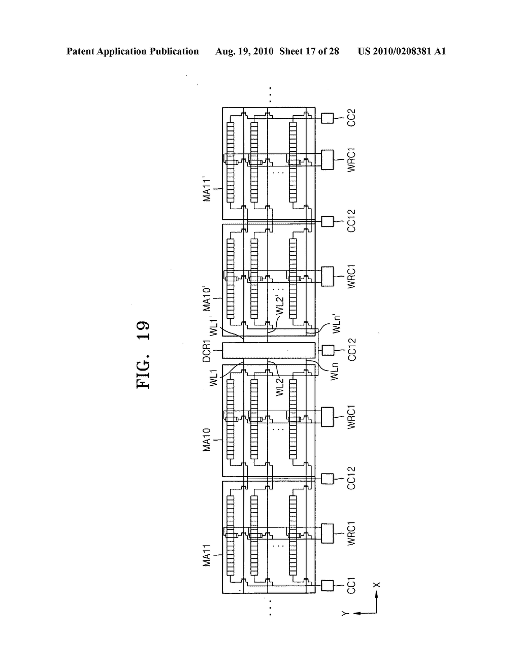 Magnetic packet memory storage devices, memory systems including such devices, and methods of controlling such devices - diagram, schematic, and image 18