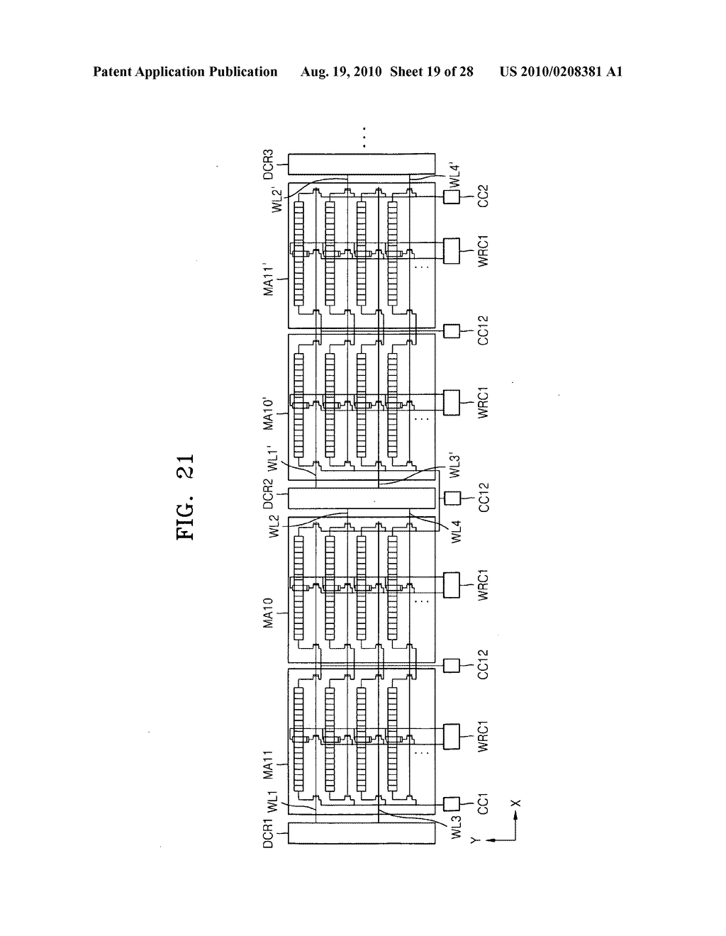 Magnetic packet memory storage devices, memory systems including such devices, and methods of controlling such devices - diagram, schematic, and image 20