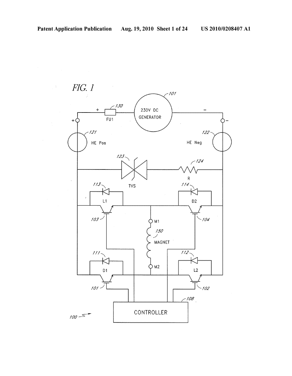 METHOD AND APPARATUS FOR CONTROLLING A LIFTING MAGNET OF A MATERIALS HANDLING MACHINE - diagram, schematic, and image 02