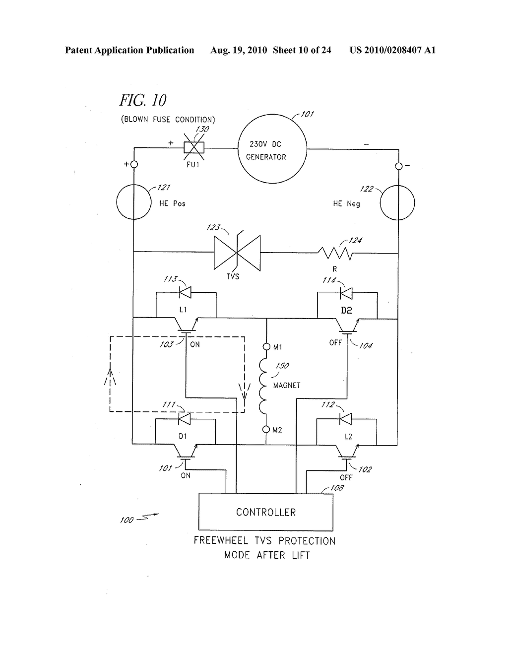 METHOD AND APPARATUS FOR CONTROLLING A LIFTING MAGNET OF A MATERIALS HANDLING MACHINE - diagram, schematic, and image 11