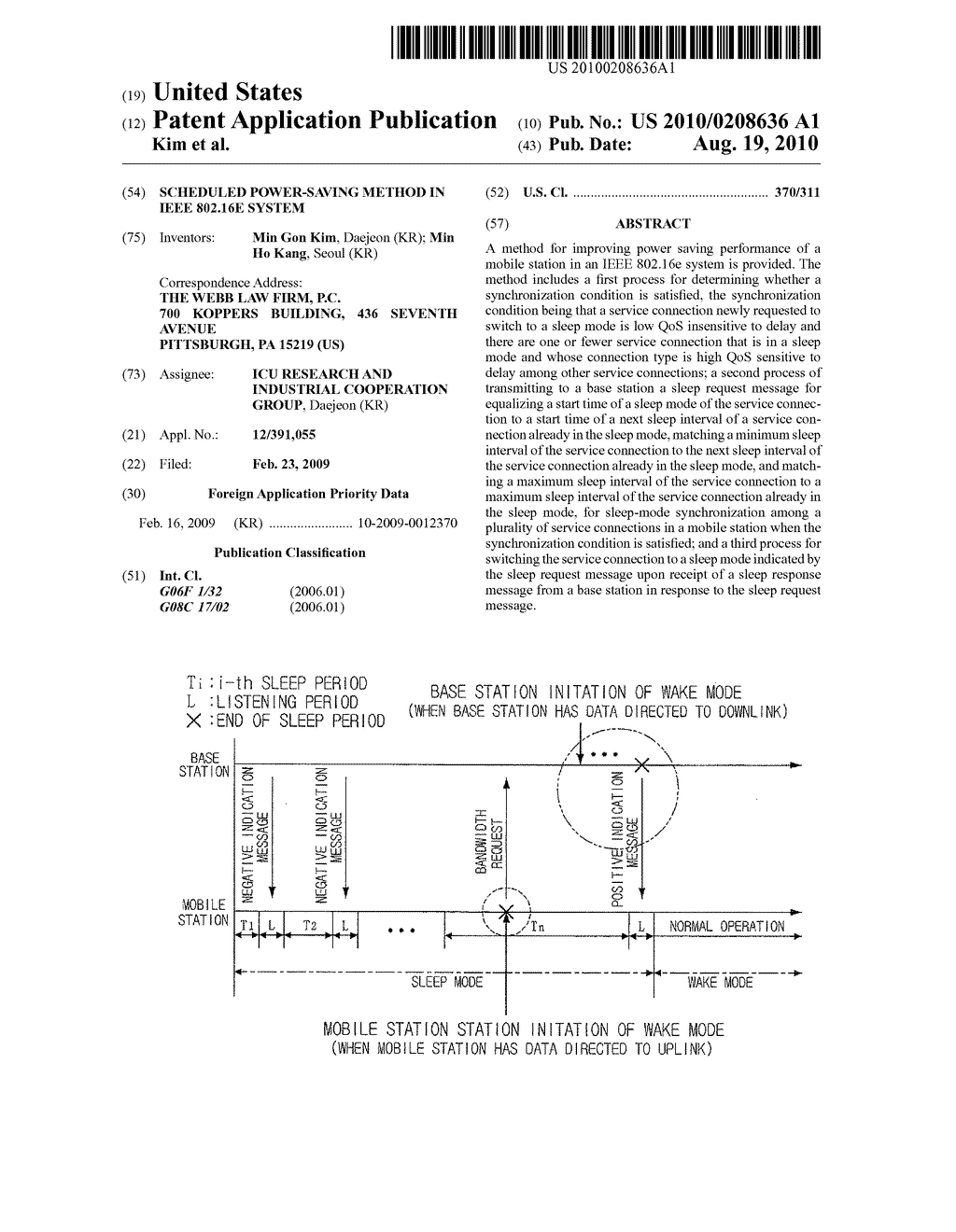 Scheduled Power-Saving Method in IEEE 802.16e System - diagram, schematic, and image 01