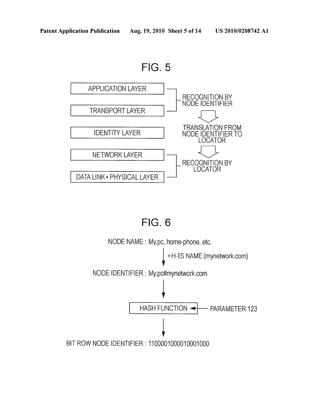 PACKET COMMUNICATION METHOD USING NODE IDENTIFIER AND LOCATOR - diagram, schematic, and image 06