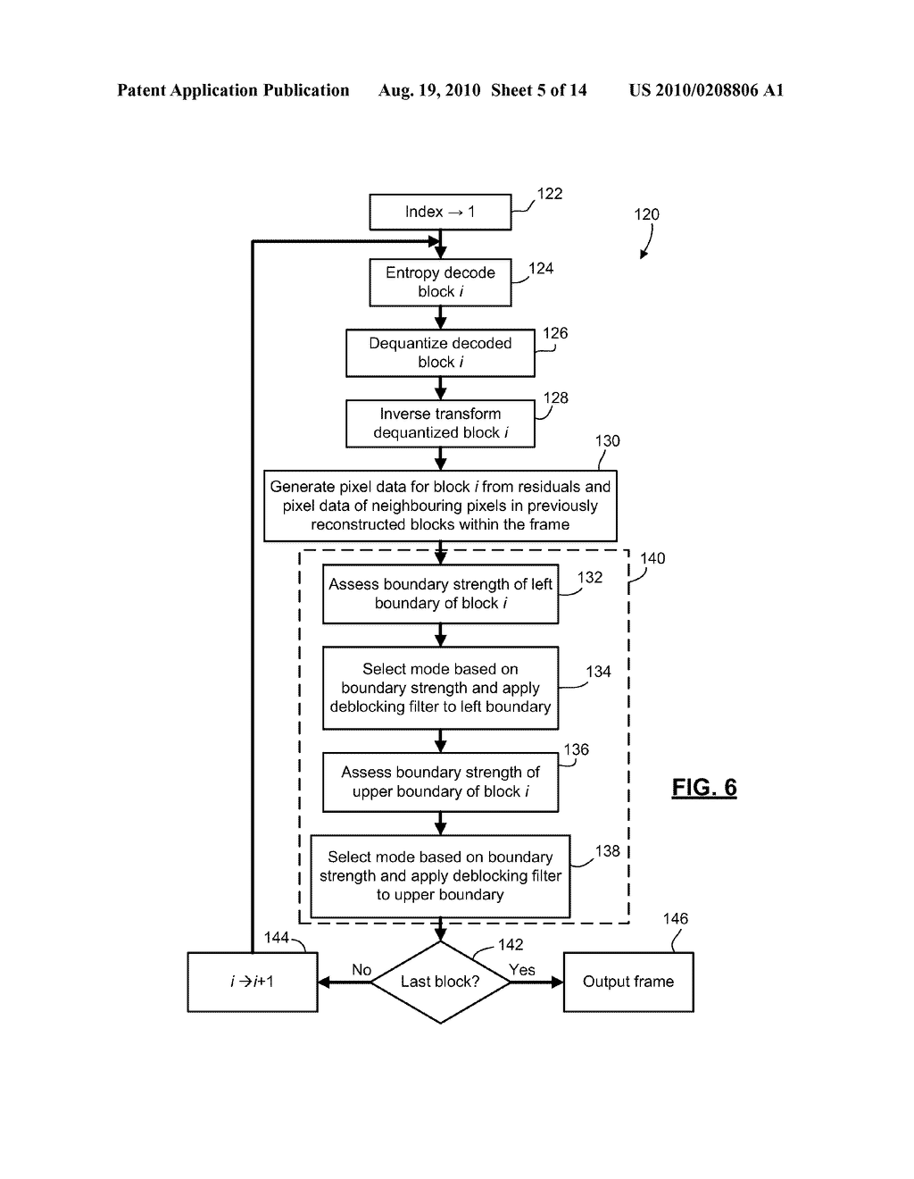 IN-LOOP DEBLOCKING FOR INTRA-CODED IMAGES OR FRAMES - diagram, schematic, and image 06