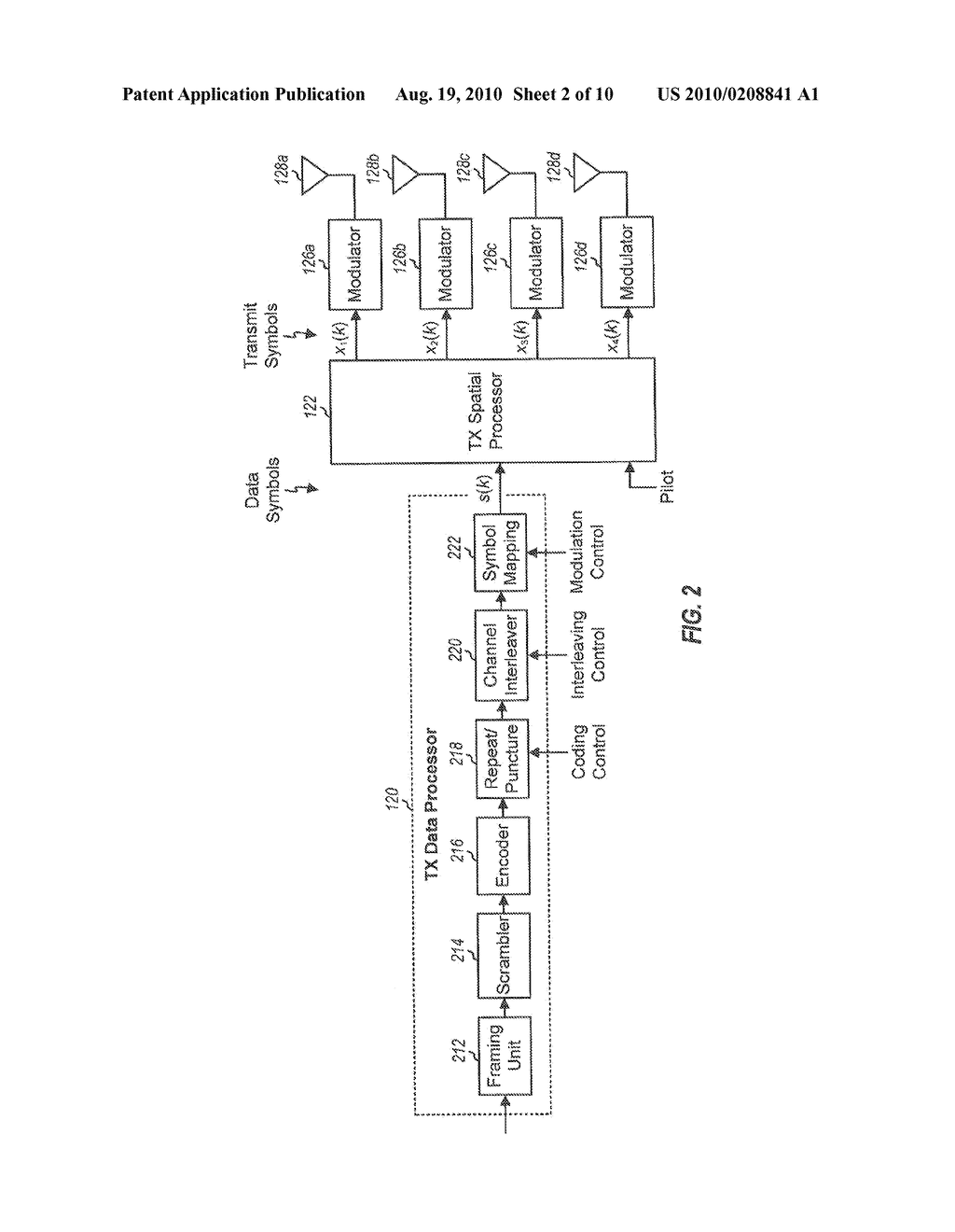 TRANSMIT DIVERSITY PROCESSING FOR A MULTI-ANTENNA COMMUNICATION SYSTEM - diagram, schematic, and image 03