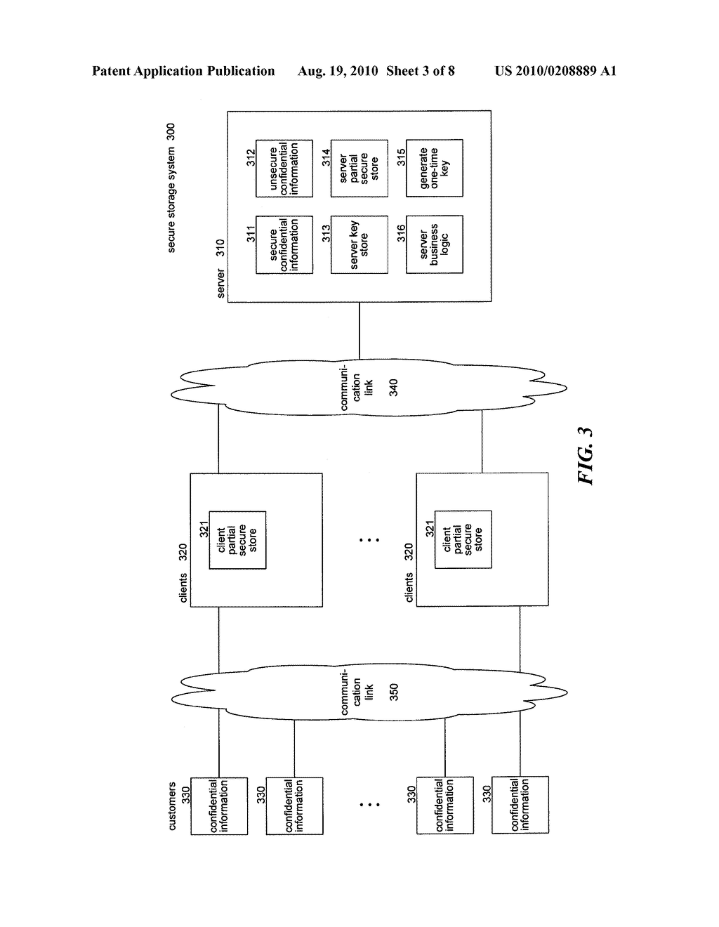 TWO-PARTY STORAGE OF ENCRYPTED SENSITIVE INFORMATION - diagram, schematic, and image 04