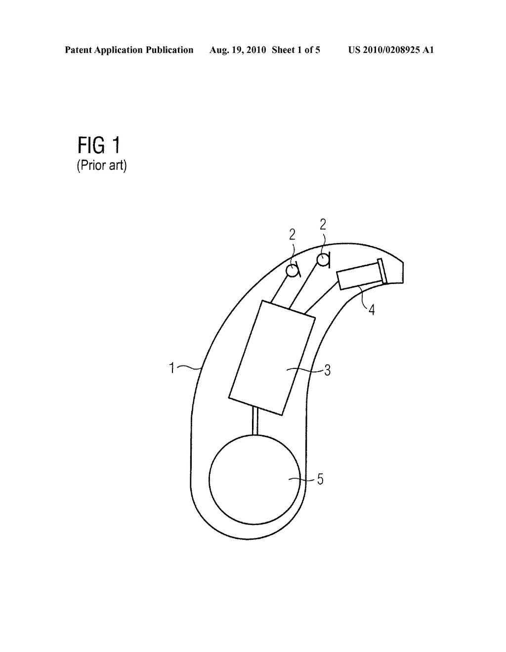 HOUSING FOR A HEARING DEVICE WITH SECURING ELEMENT - diagram, schematic, and image 02
