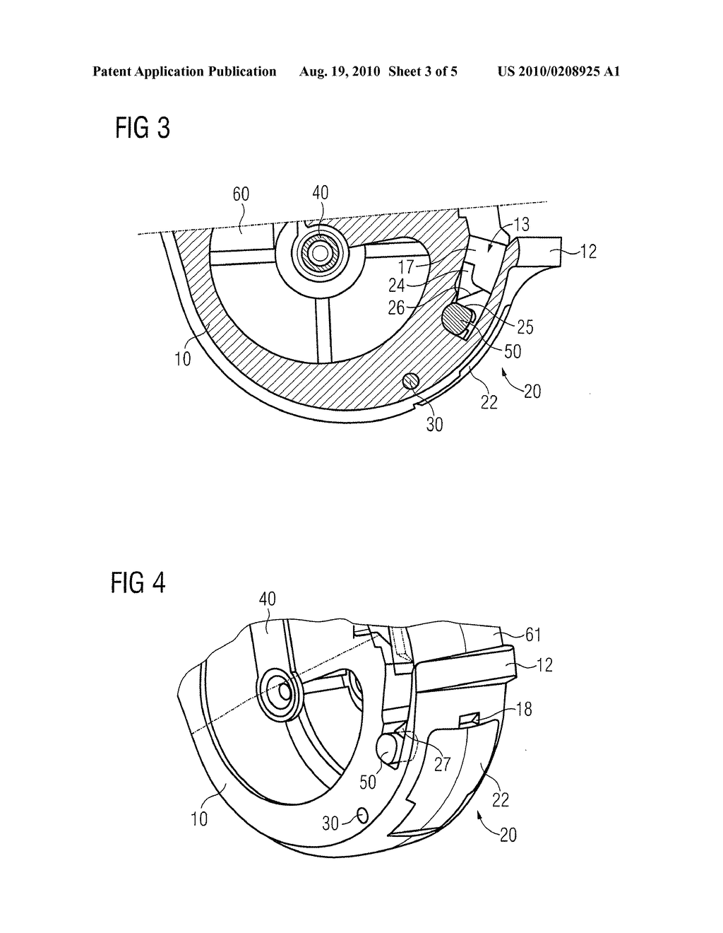 HOUSING FOR A HEARING DEVICE WITH SECURING ELEMENT - diagram, schematic, and image 04