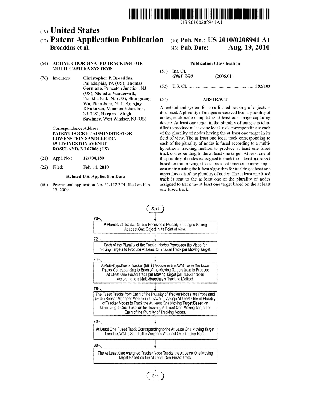 ACTIVE COORDINATED TRACKING FOR MULTI-CAMERA SYSTEMS - diagram, schematic, and image 01