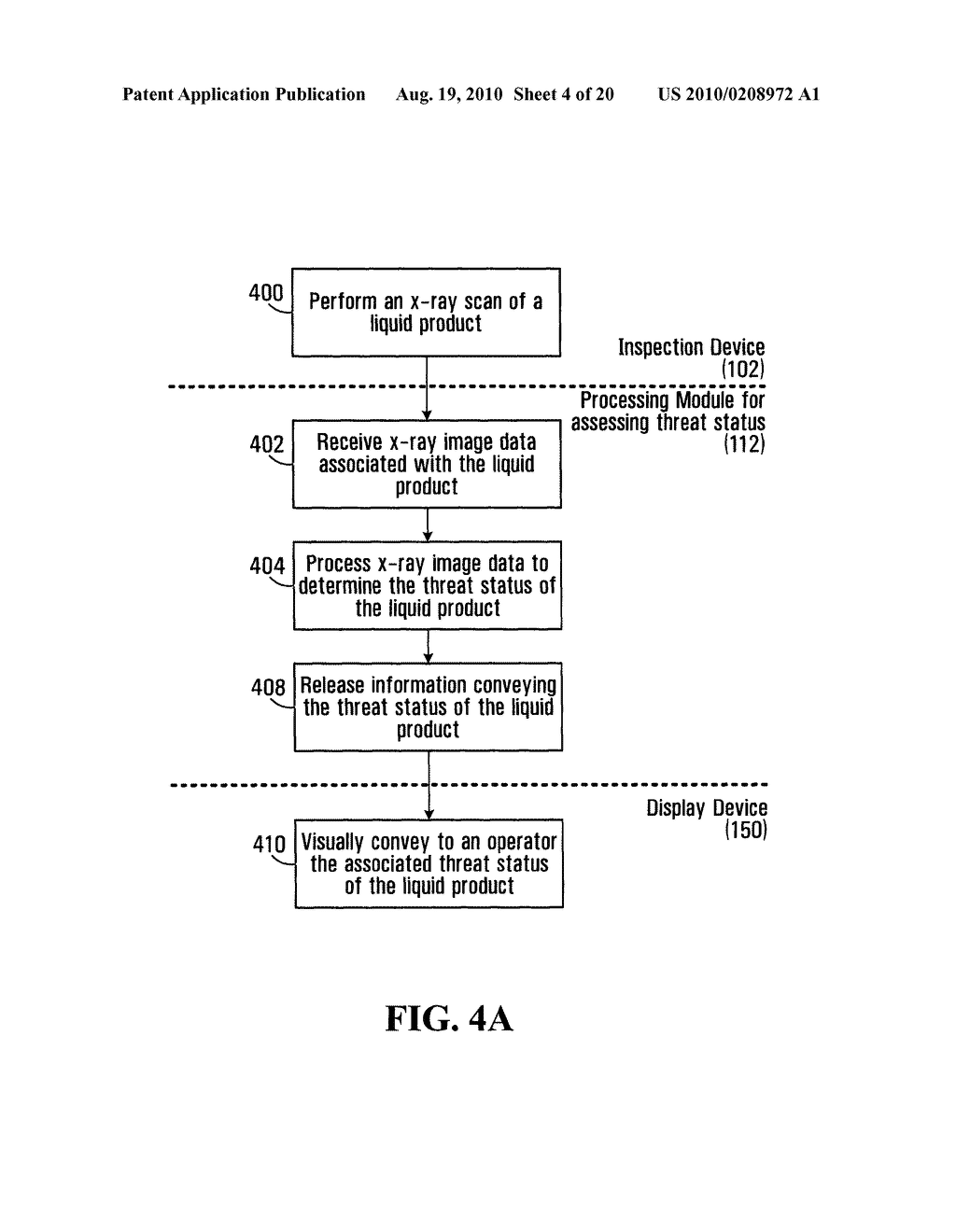 METHOD AND SYSTEM FOR PERFORMING X-RAY INSPECTION OF A LIQUID PRODUCT AT A SECURITY CHECKPOINT - diagram, schematic, and image 05