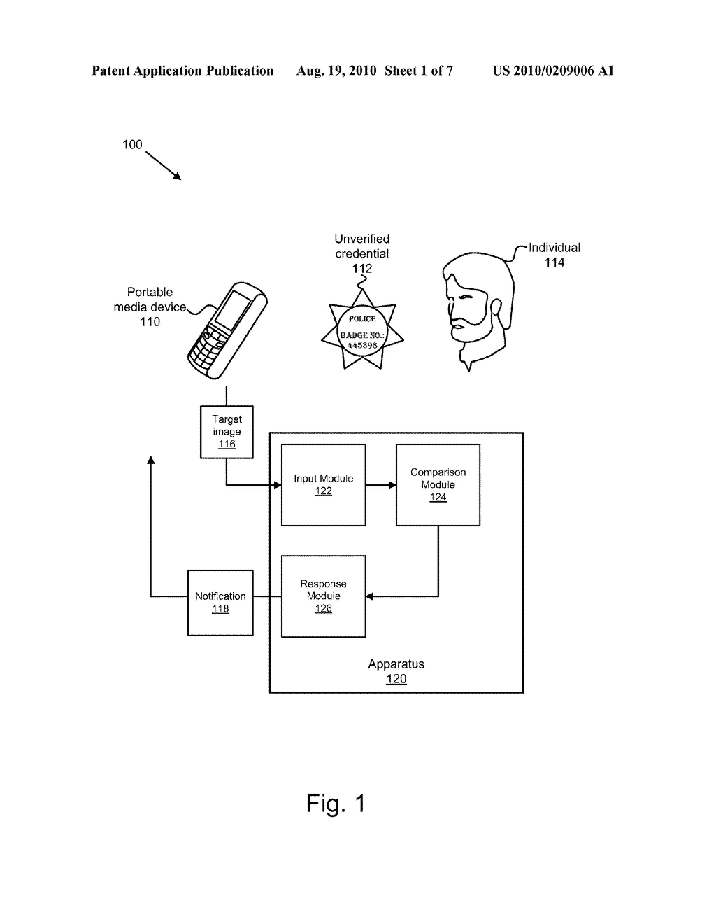 APPARATUS, SYSTEM, AND METHOD FOR VISUAL CREDENTIAL VERIFICATION - diagram, schematic, and image 02