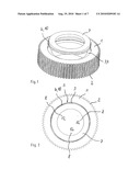 MECHANICAL LOCKING ARRANGEMENT OF AN AXIAL DISK diagram and image