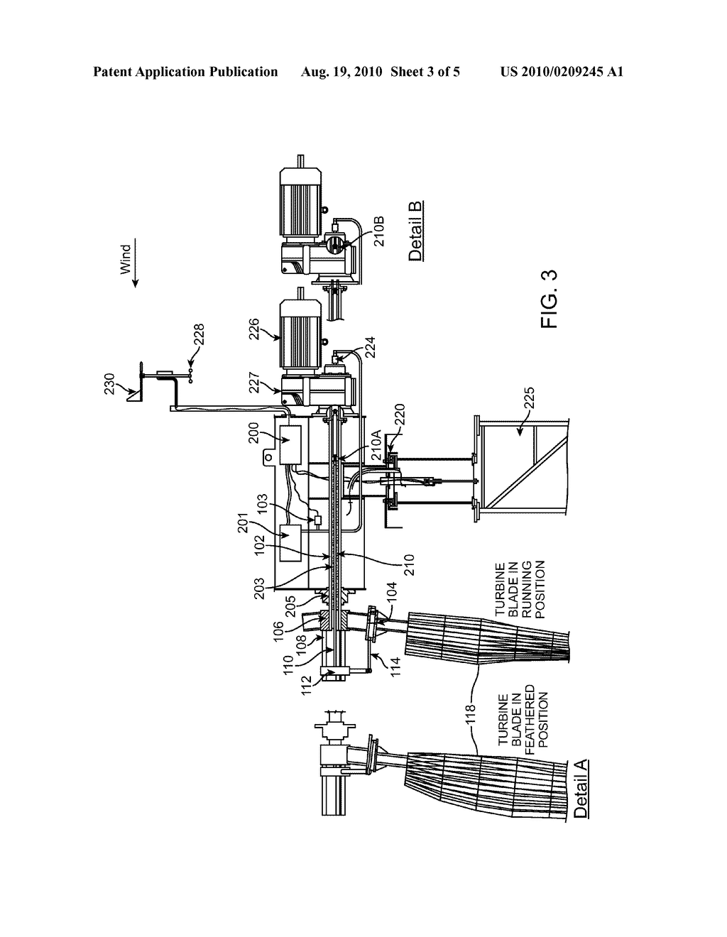 GEARLESS PITCH CONTROL MECHANISM FOR STARTING, STOPPING AND REGULATING THE POWER OUTPUT OF WIND TURBINES WITHOUT THE USE OF A BRAKE - diagram, schematic, and image 04