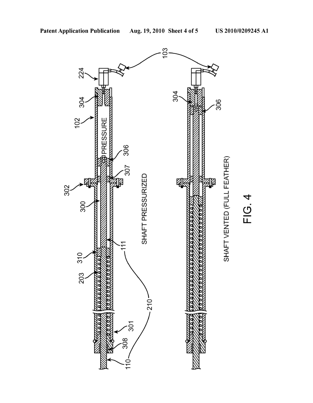 GEARLESS PITCH CONTROL MECHANISM FOR STARTING, STOPPING AND REGULATING THE POWER OUTPUT OF WIND TURBINES WITHOUT THE USE OF A BRAKE - diagram, schematic, and image 05