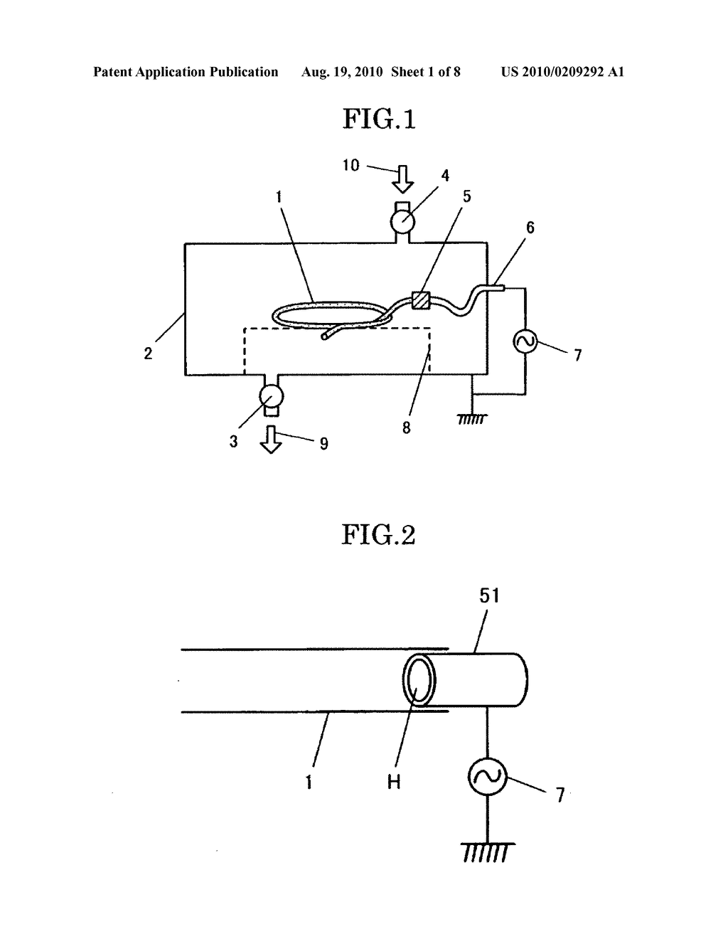 PLASMA STERILIZING DEVICE AND METHOD - diagram, schematic, and image 02