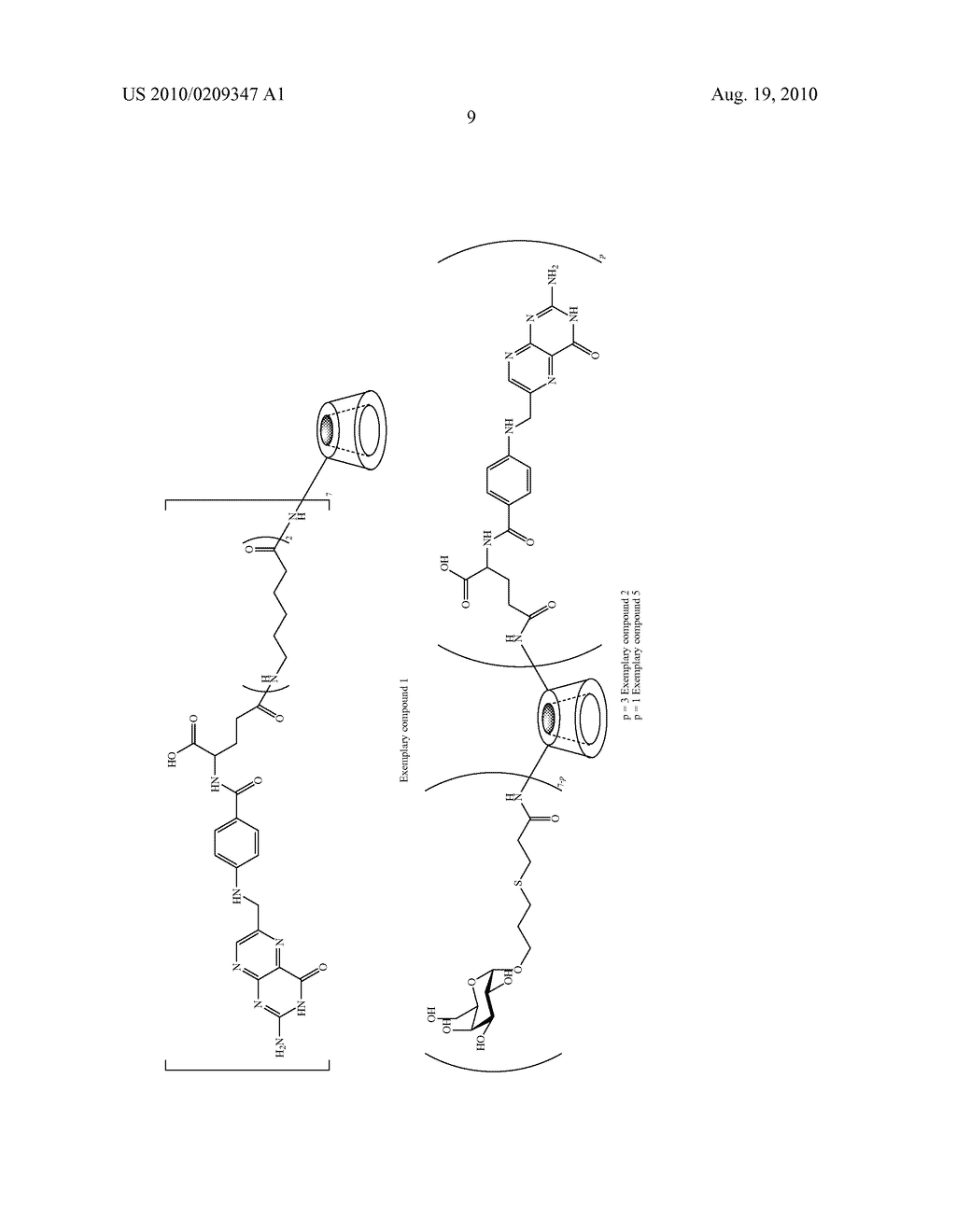 CYCLODEXTRIN COMPOUND MODIFIED WITH FOLIC ACID, PROCESS FOR PRODUCTION THEREOF, DRUG DELIVERY AGENT FOR TARGETING DRUG DELIVERY SYSTEM, PHARMACEUTICAL COMPOSITION, AND IMAGING AGENT - diagram, schematic, and image 13