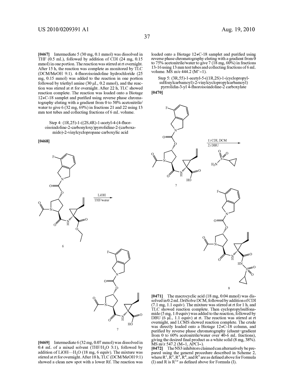 NOVEL INHIBITORS OF HEPATITIS C VIRUS REPLICATION - diagram, schematic, and image 38