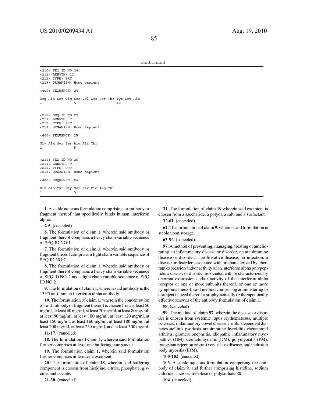 ANTIBODY FORMULATION - diagram, schematic, and image 104