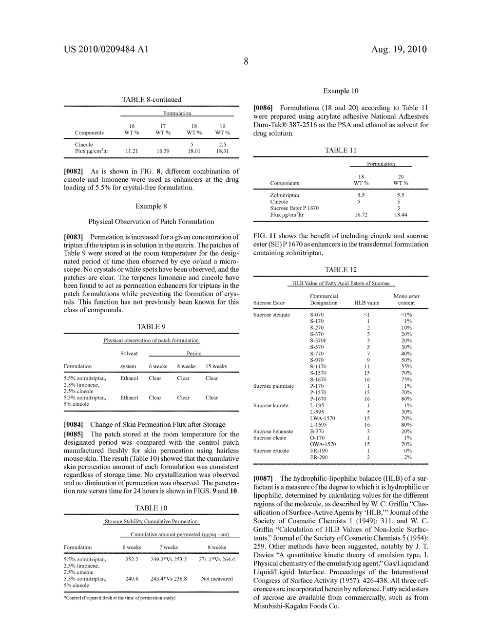 Transdermal Triptan Delivery System - diagram, schematic, and image 20